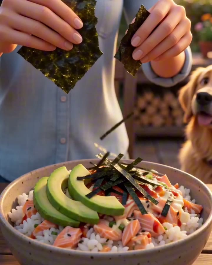 Lachs-Reis-Bowl